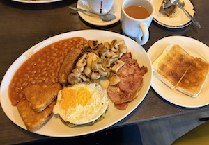 A breakfast in the HR Cafe