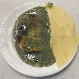 A steaming plate of Pie and Mash at Tony's